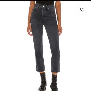 Agolde Riley Straight black pepper - 30